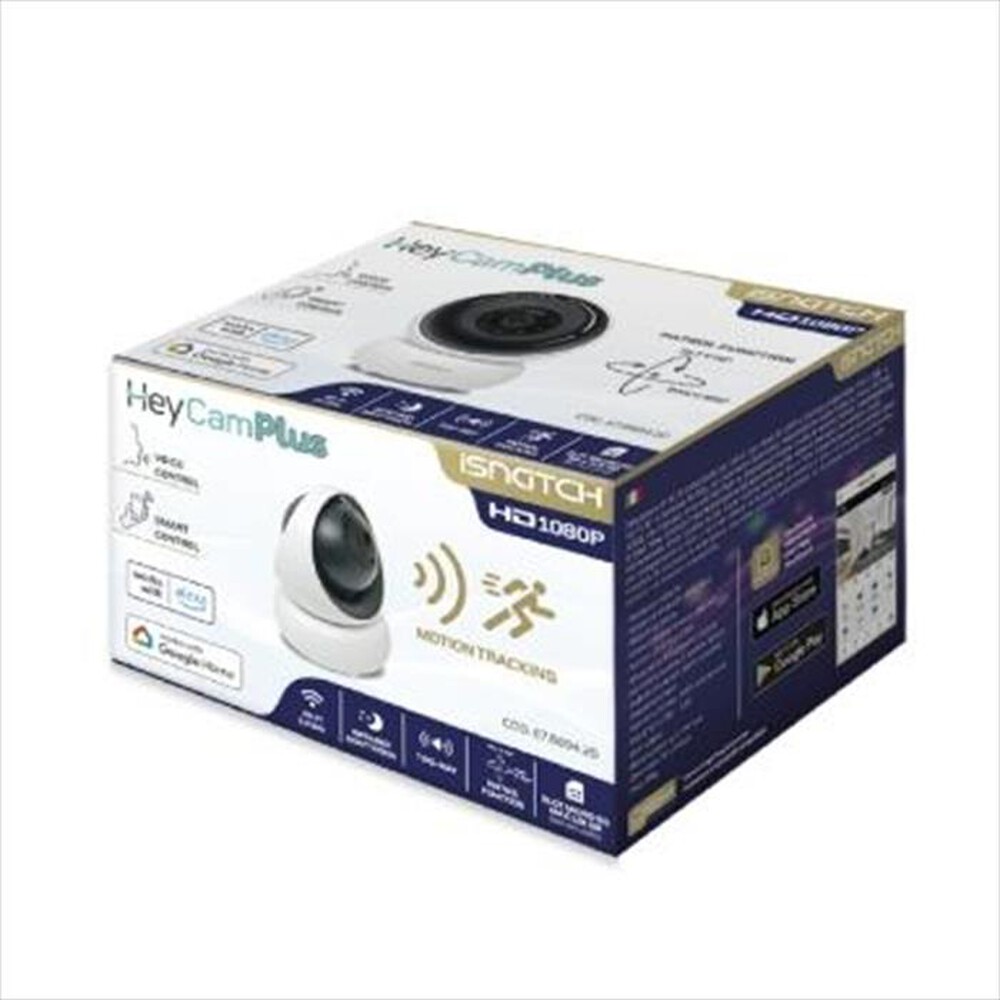 "ISNATCH - HEYCAMPLUS - TELECAMERA IP MOTORIZZATA WI-FI DA IN-Bianco"