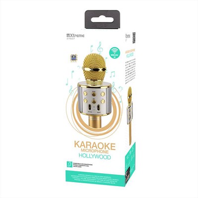 XTREME - 27837 - Microfono Karaoke Hollywood-NERO