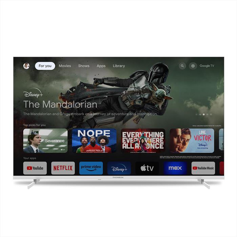 "THOMSON - Smart TV LED UHD 4K 55\" 55UG4S14W-Bianco"