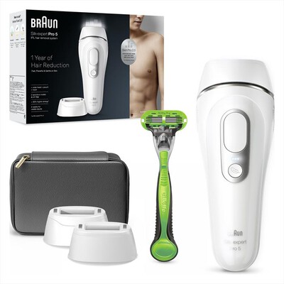 BRAUN - LUCE PULSATA PL5145-BIANCO/ARGENTO