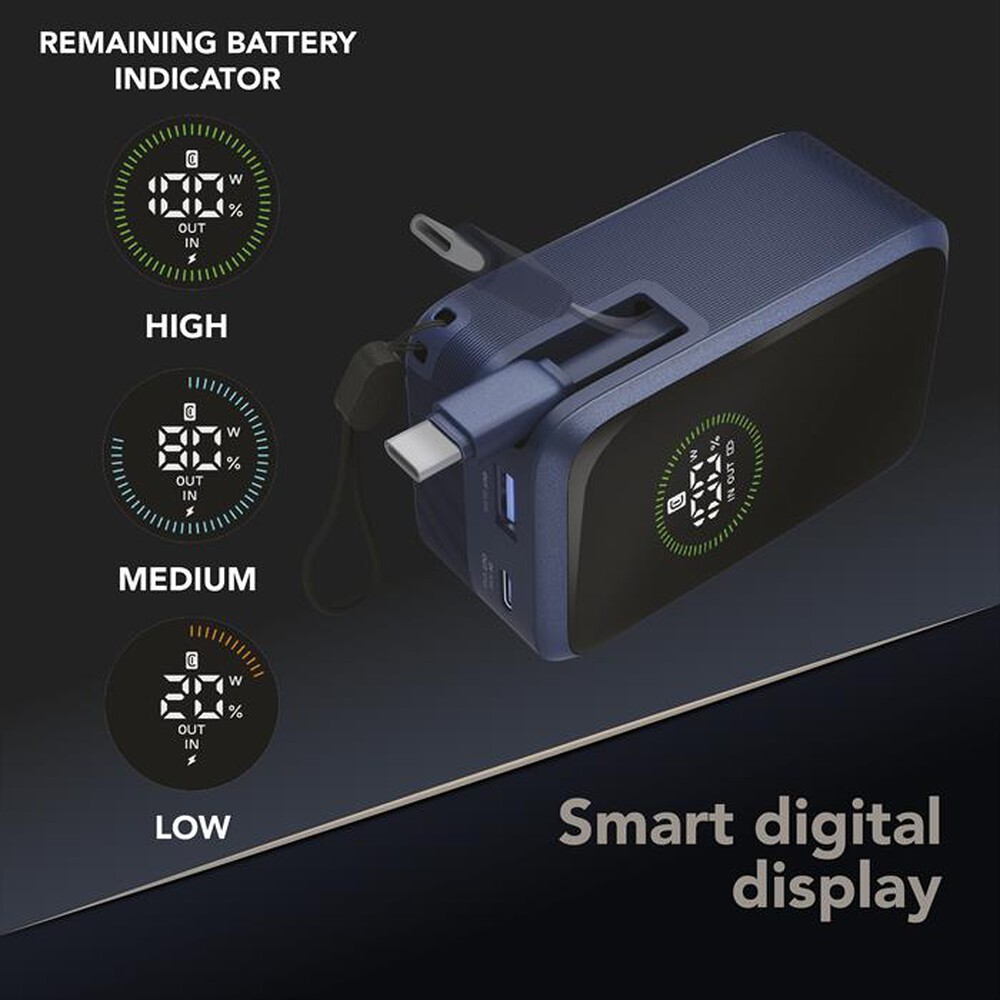 Immagine del prodotto CELLULARLINE - POWER BANK ROLLER 10000-Blu