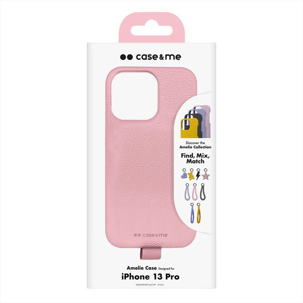 "CASEME - Cover ecoleather CMCOVPUIP1361PP per iPhone 13 Pro-Rosa"