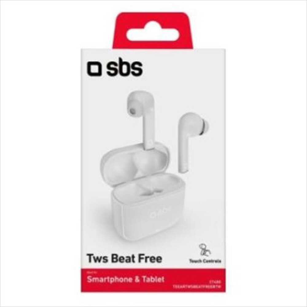 "SBS - Auricolare bluetooth TEEARTWSBEATFREEBTW-Bianco"