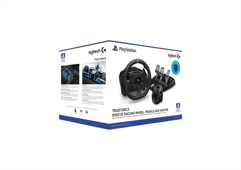 "LOGITECH - Volante da corsa e pedali G923 SE (PS5/PS4)-Nero"