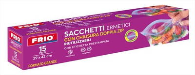 LAVATELLI - FRIO SACCHETTI CHIUSURA DOPPIA ZIP GRANDI 29X42 C