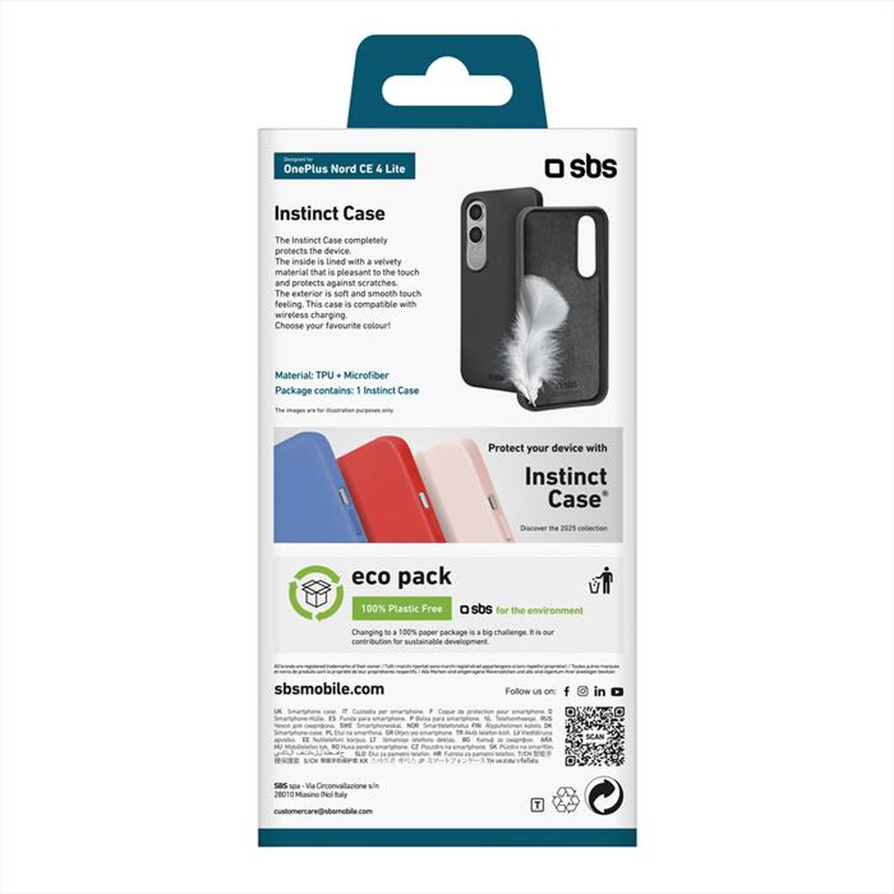 Immagine del prodotto SBS - Cover TEINSTONPNCE4LK per OnePlus Nord CE 4 Lite-Nero