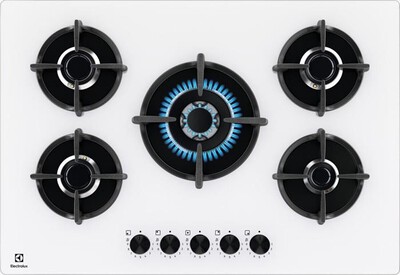 ELECTROLUX - Piano cottura gas EGG75372W 5 fuochi 74cm-Bianco