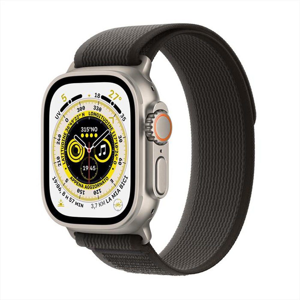 "APPLE - Watch Ultra GPS + Cellular 49mm M/L-Trail Loop Nero/Grigio"