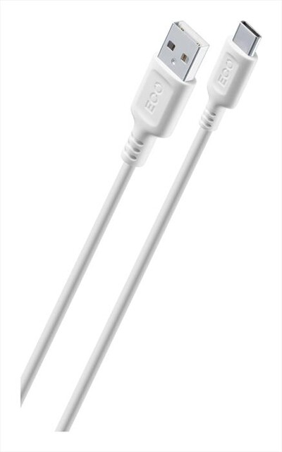 CELLULARLINE - Cavo da USB a USB-C ECOUSBDATAA2C1MW-Bianco