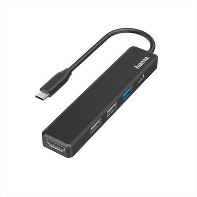 HAMA - HUB USB TYPE C 3.2-NERO,  HAMA - HUB USB TYPE C 3.2-NERO