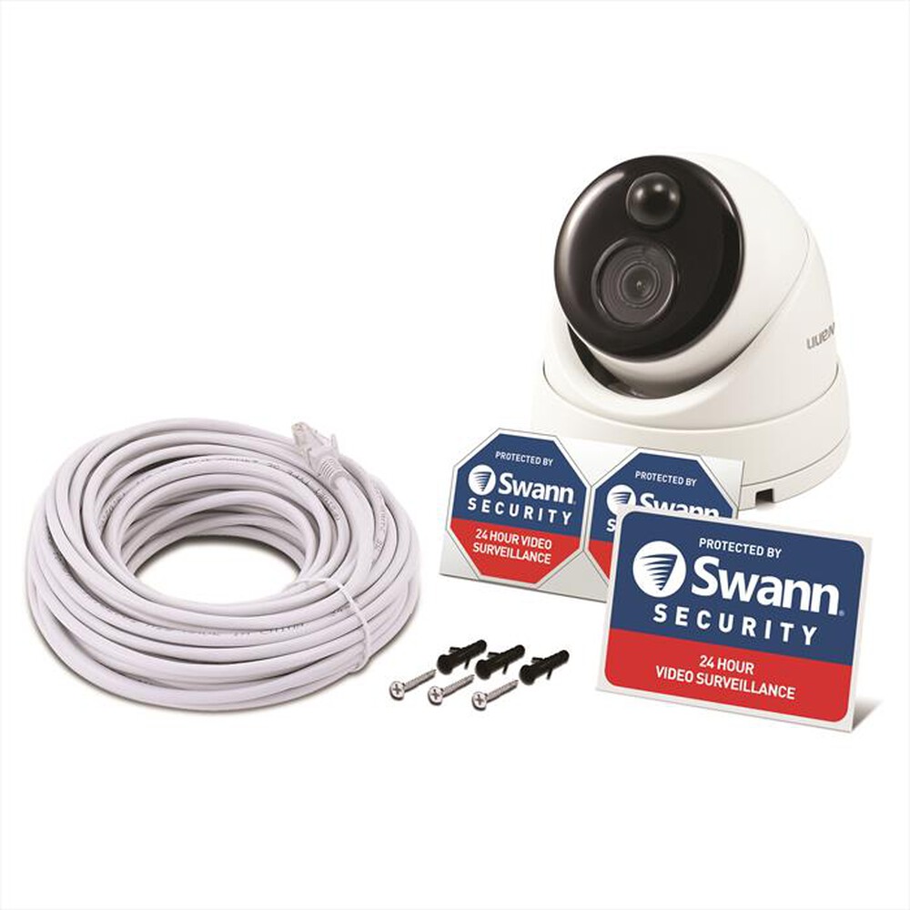 "SWANN - DOME CAMERA 4K-White"
