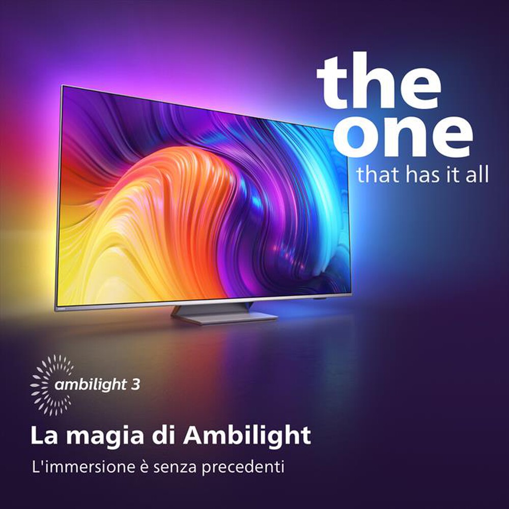 Immagine del prodotto PHILIPS - Ambilight Smart TV LED UHD 4K 55" 55PUS8857/12-Silver