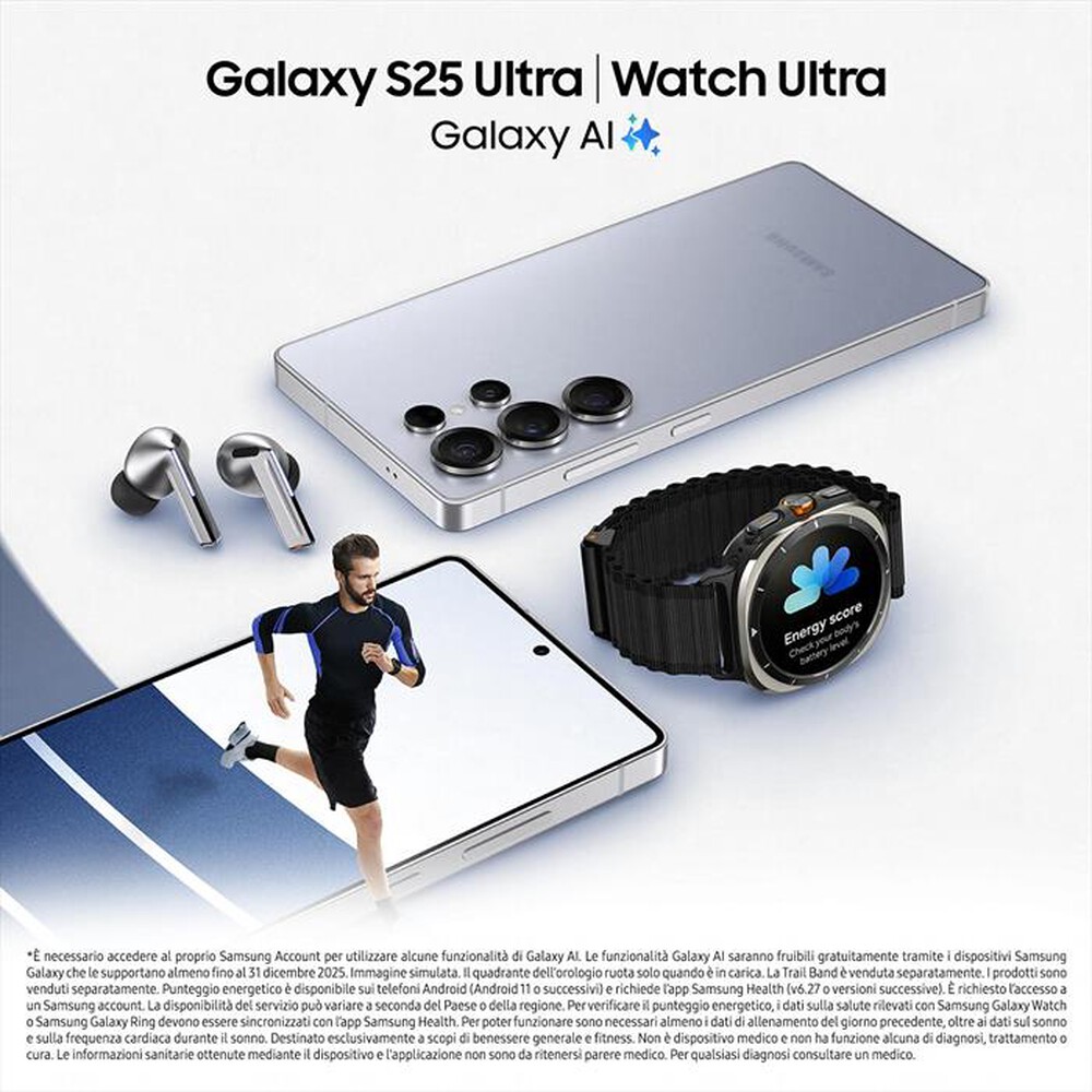 Immagine del prodotto SAMSUNG - Smartphone Galaxy S25 Ultra 256GB-Titanium White Silver