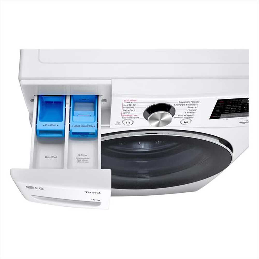 "LG - Lavatrice AI DD F0P3020TSWC XL 20kg Classe B-Bianco"