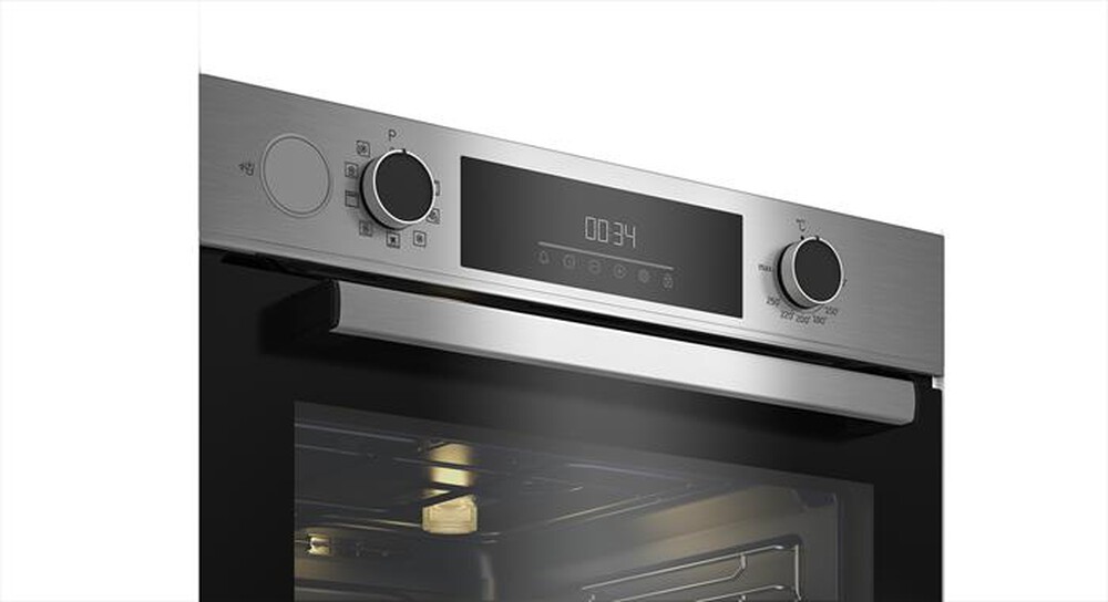 "BEKO - Forno incasso elettrico BBIS12300XDE Classe A+-Inox e cristallo nero"