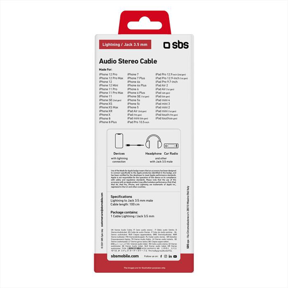 Immagine del prodotto SBS - TEADAPTIPJACK35W