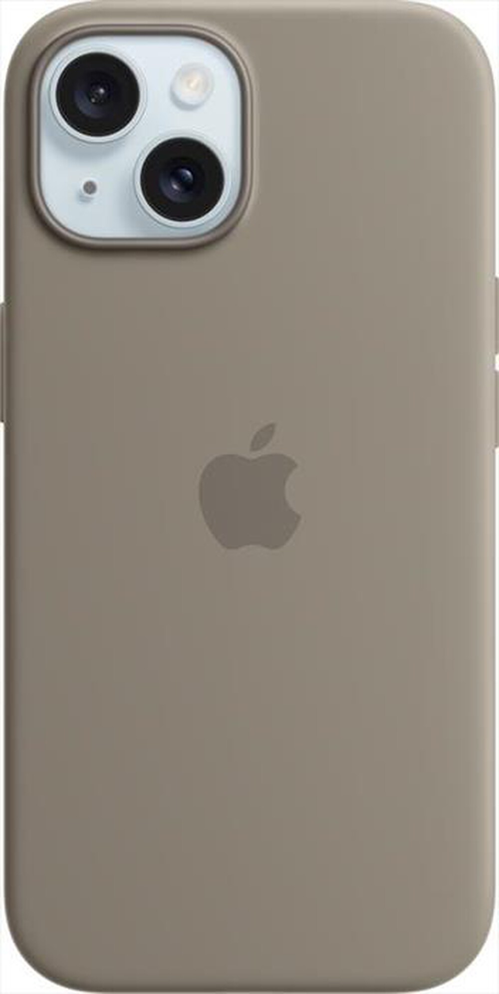 "APPLE - Custodia MagSafe silicone iPhone 15-Grigio creta"