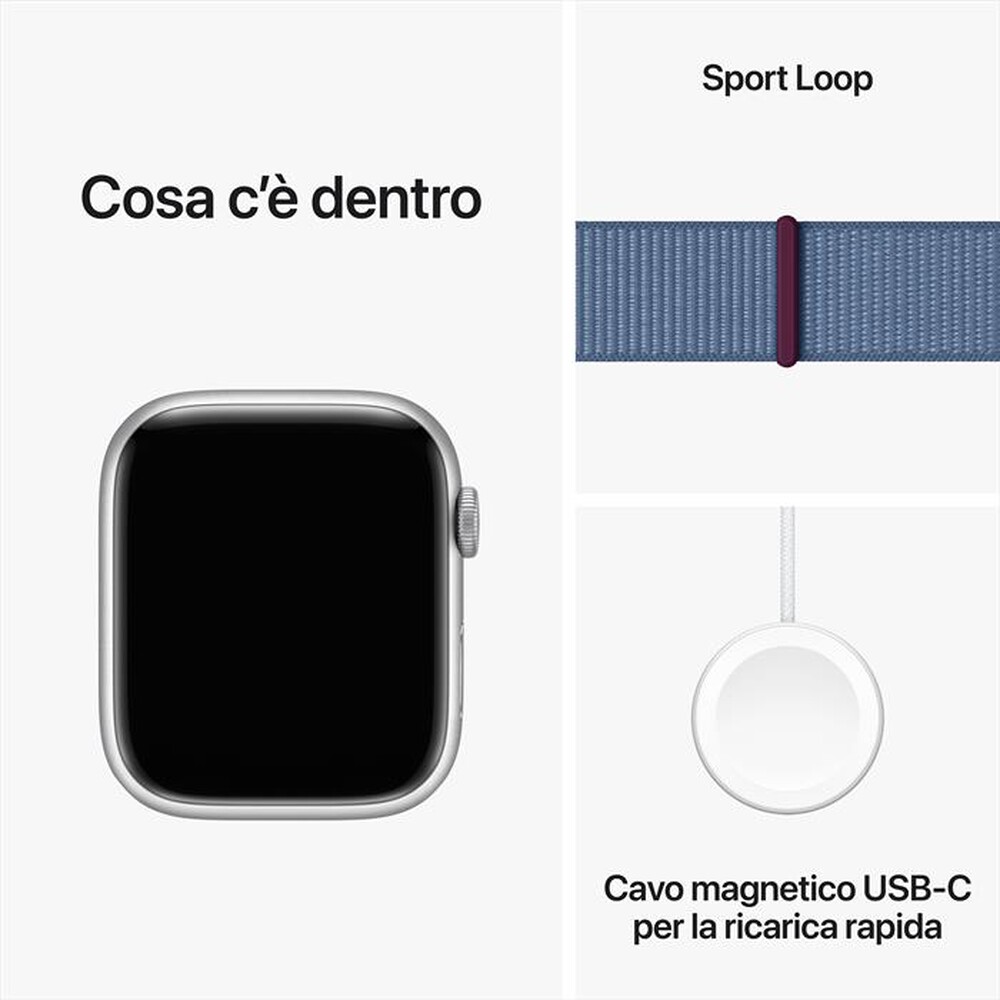 "APPLE - Watch Series 9 GPS + Cellular Cassa 45mm-Blu Inverno"
