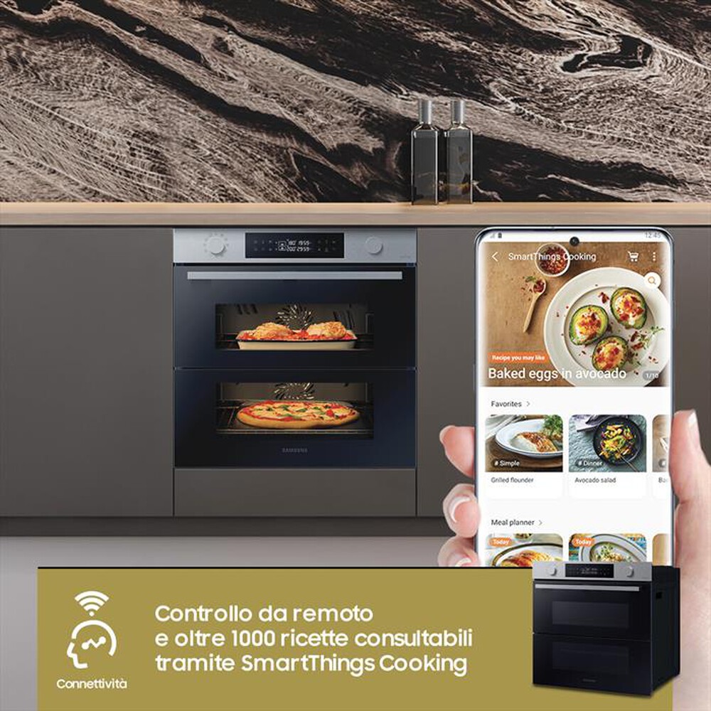 "SAMSUNG - Forno incasso elettrico NV7B4540VBS/U5 Classe A+-INOX"