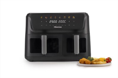 HISENSE - Friggitrice ad aria con doppio cestello HAF2700DCD-Nero