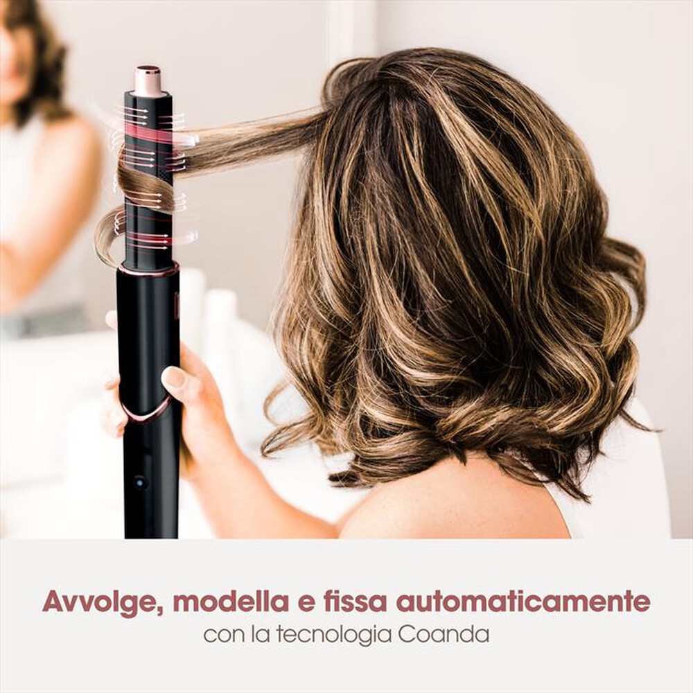 "SHARK - Styler e asciugacapelli FLEXSTYLE 3 in 1 HD424EU-nero/oro rosa"