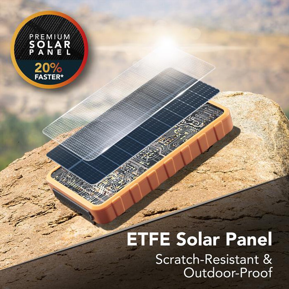 Immagine del prodotto CELLULARLINE - POWER BANK SOLAR 20000-Arancione