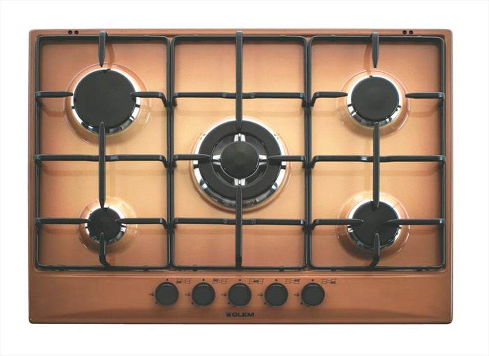 "GLEM GAS - Piano cottura a gas GT755TF 5 fuochi 68,5cm-Terra di Francia"