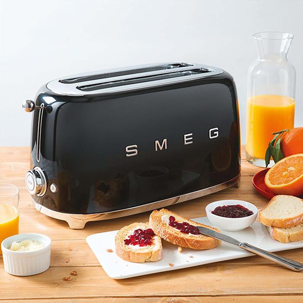 "SMEG - Tostapane 50's Style  2x2 fette – TSF01BLEU-nero"