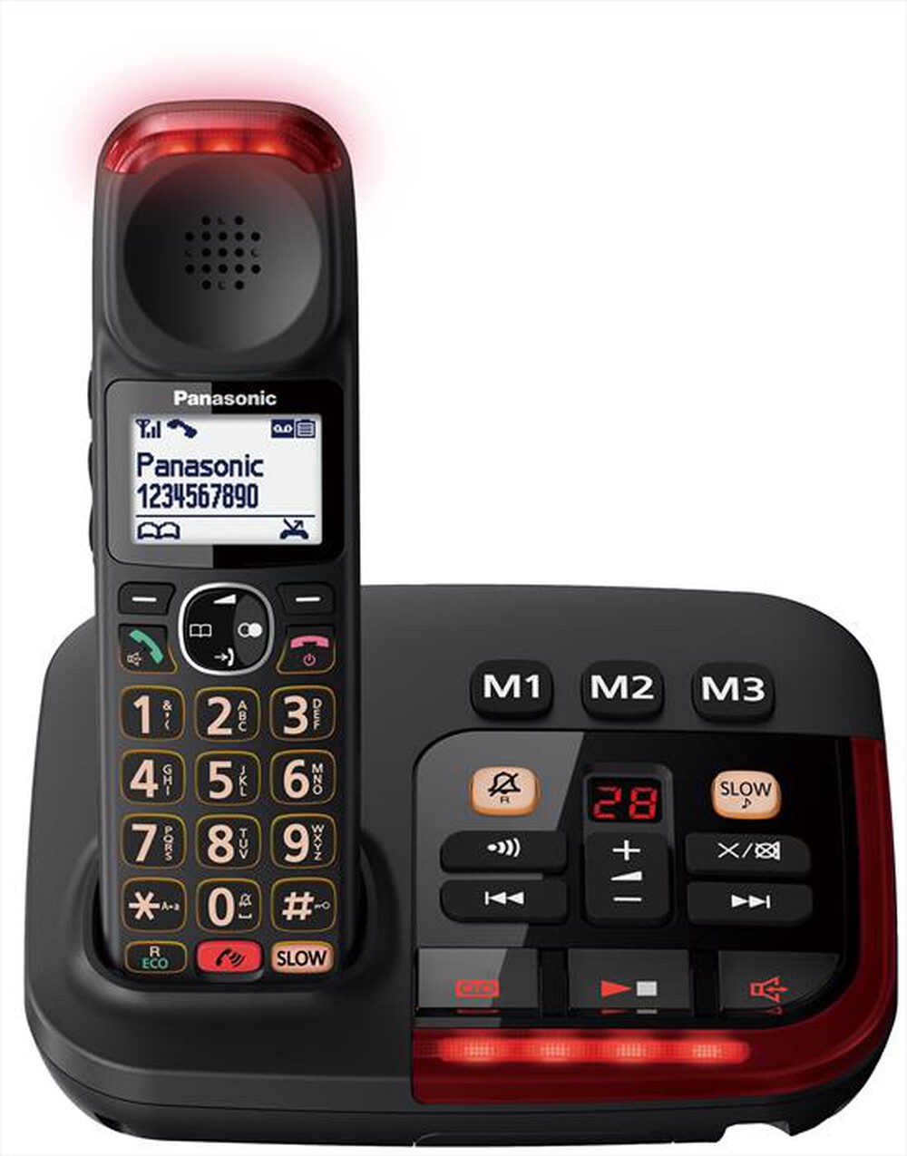 "PANASONIC - Base + handset KX-TGM420EXB-Nero"