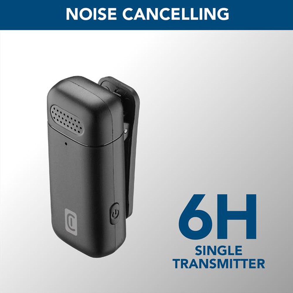 Immagine del prodotto CELLULARLINE - Talk Pro Kit di due microfoni e un ricevitore-Nero