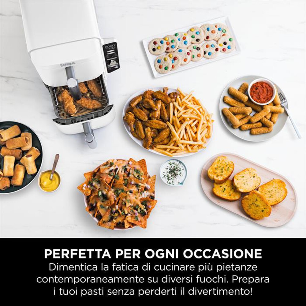 "NINJA - FRIGGITRICE ARIA DOUBLESTACK 9,5 L SL400EUWH-Bianco"