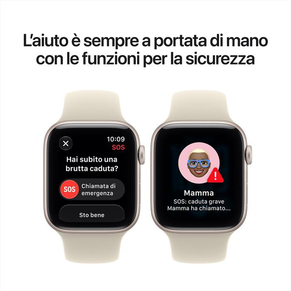 Immagine del prodotto APPLE - Watch SE 3 GPS 44mm Alluminio Galassia-Sport Band Sabbia - M/L
