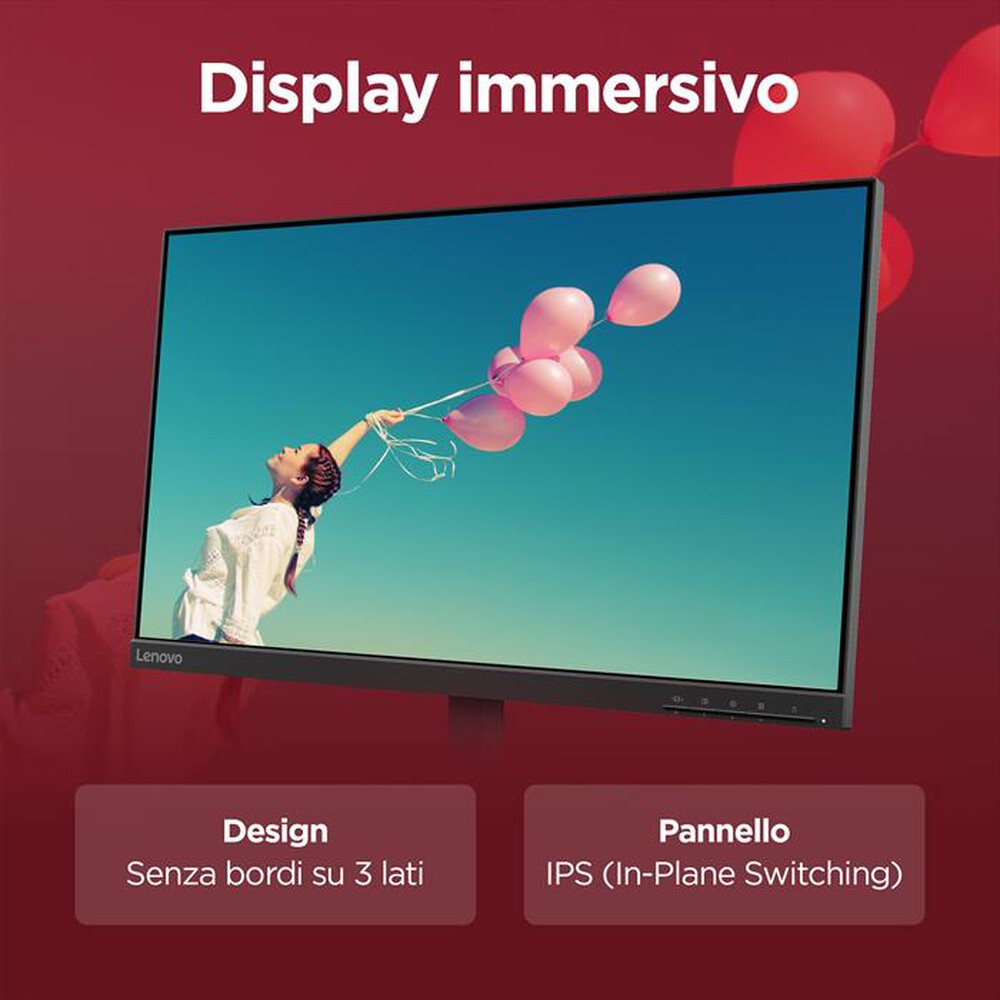 Immagine del prodotto LENOVO - Monitor WLED FHD 23,8" L244E-Raven Black