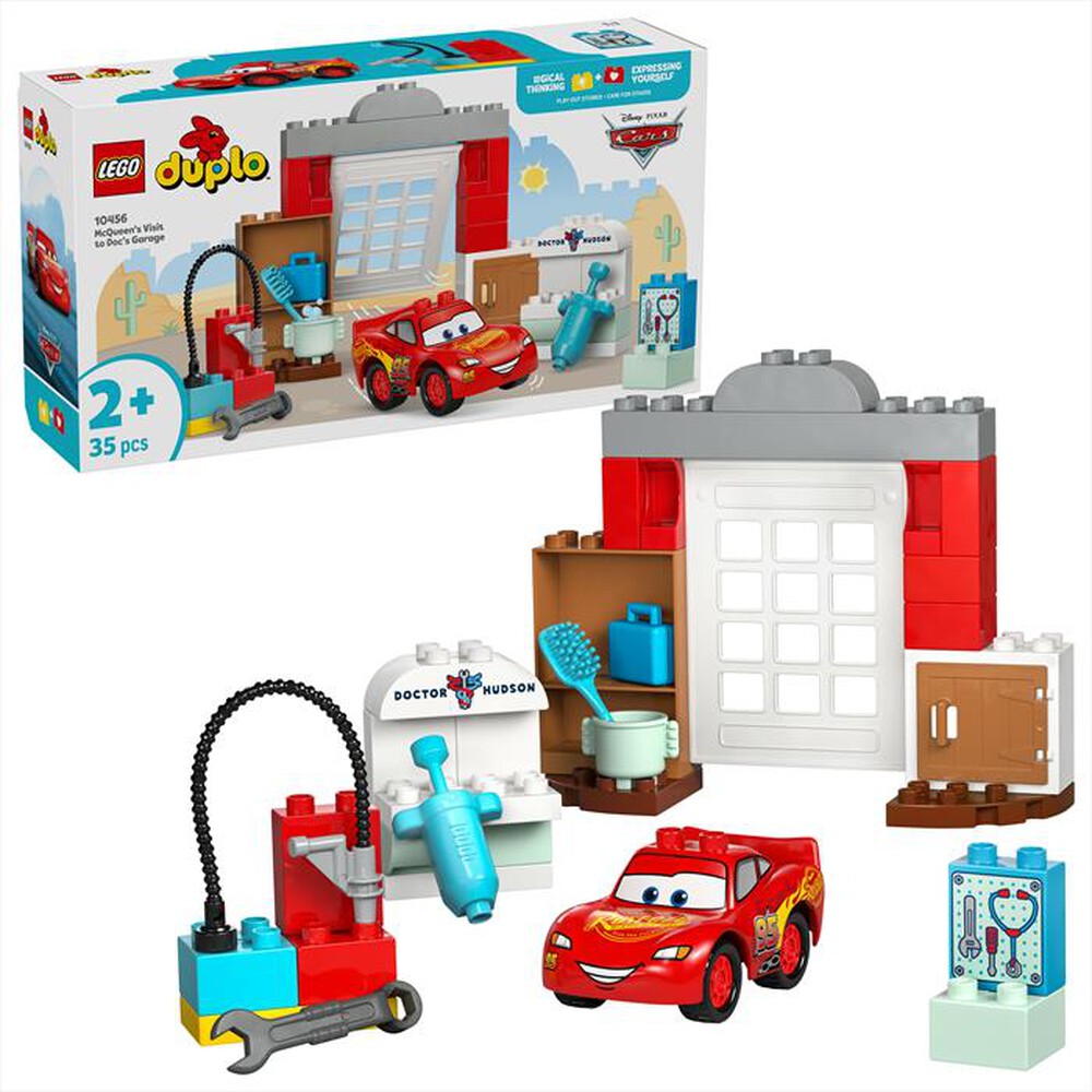 "LEGO - LA VISITA DI MCQUEEN ALLOFFICINA DI DOC-,"