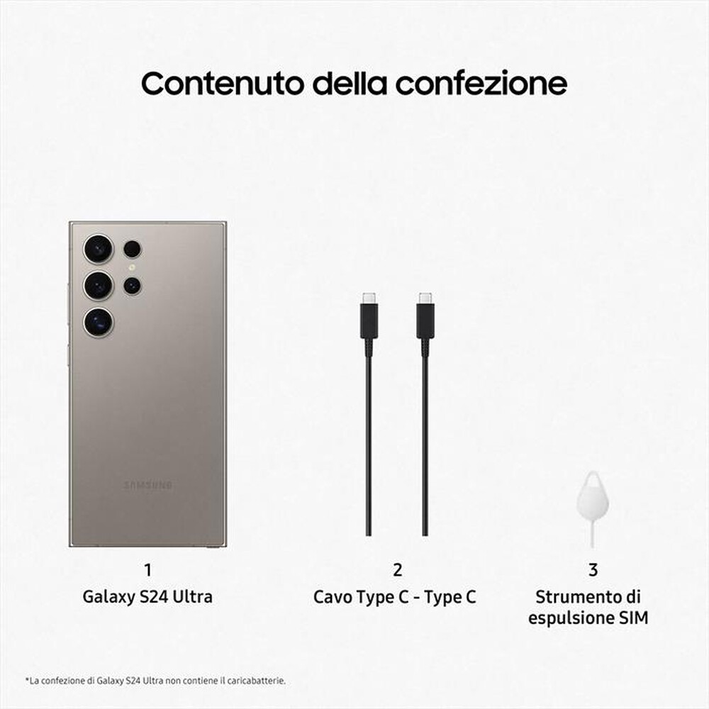 Immagine del prodotto SAMSUNG - GALAXY S24 ULTRA 256GB-Titanium Gray