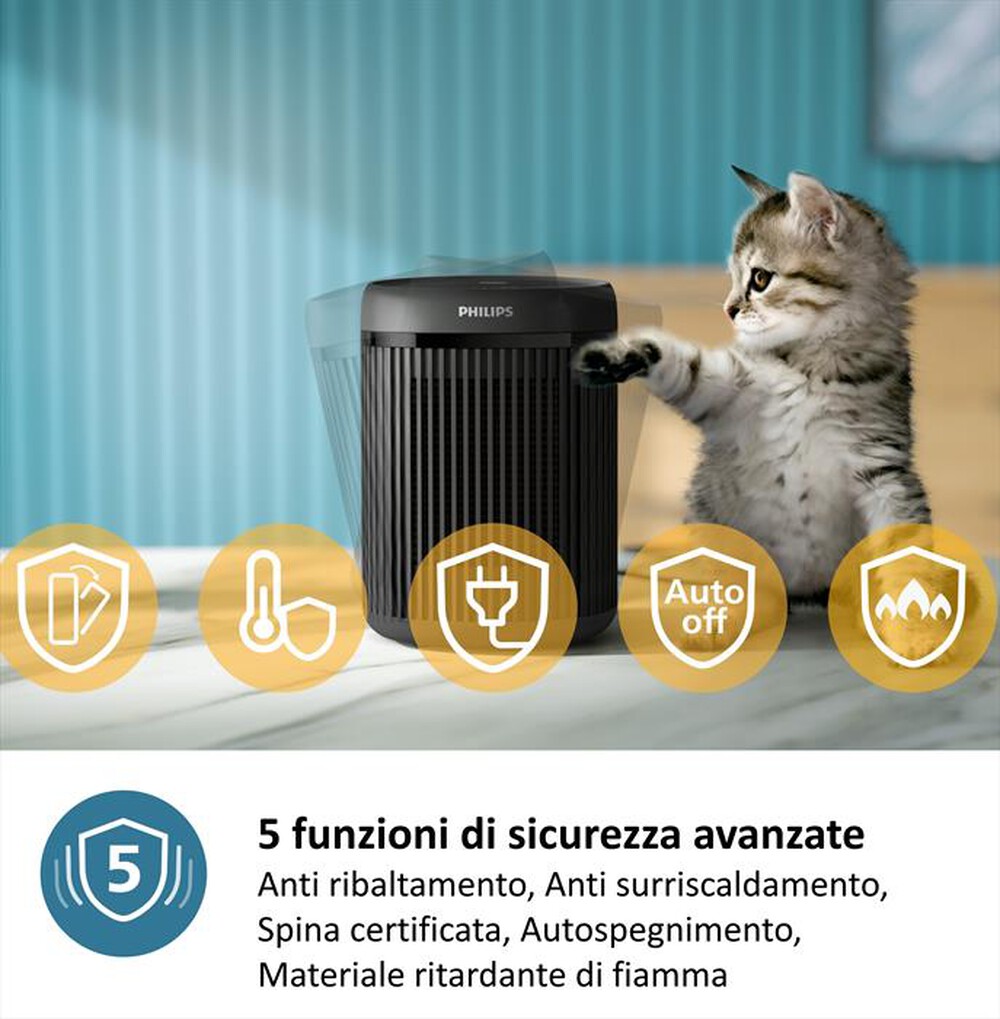 Immagine del prodotto PHILIPS - Termoventilatore SERIE 2000 CX2120/01-Nero