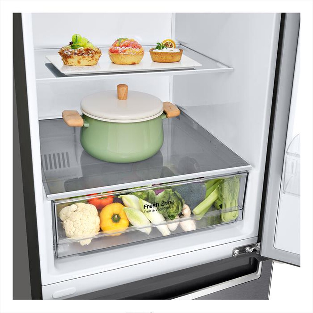 "LG - Frigorifero combinato GBP32DSLZN Classe E 384L-Dark Graphite"