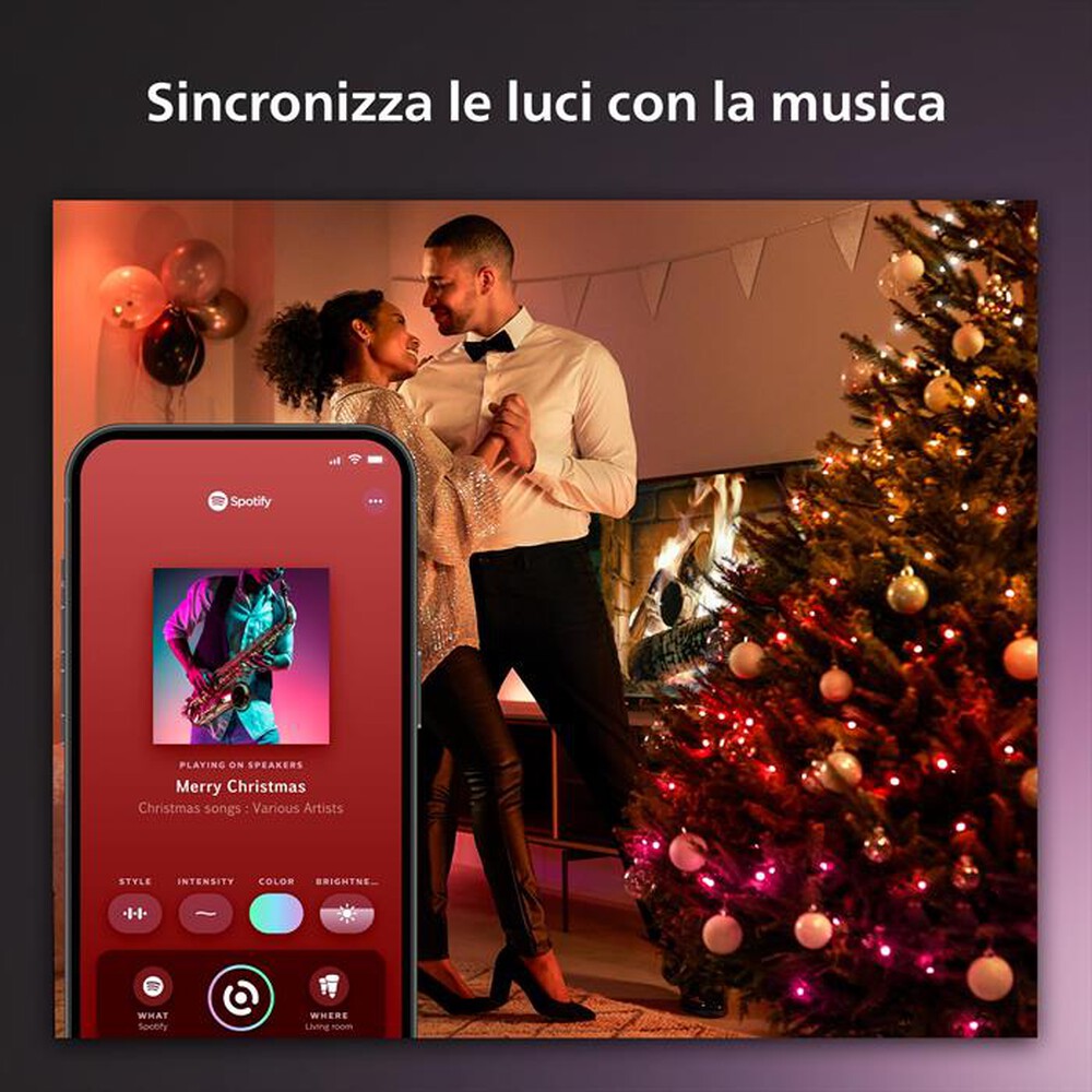 "PHILIPS - HUE FESTAVIA STRINGA LUCI COLOR 250LEDS 20M-Multicolore"