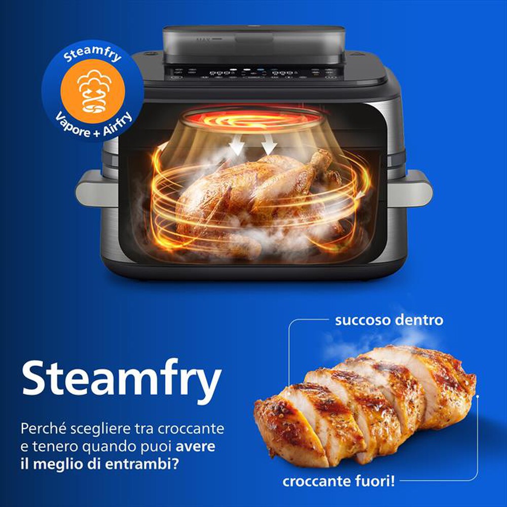 Immagine del prodotto PHILIPS - Friggitrice ad aria AIRFRYER Serie 5000 NA565/02-Inox