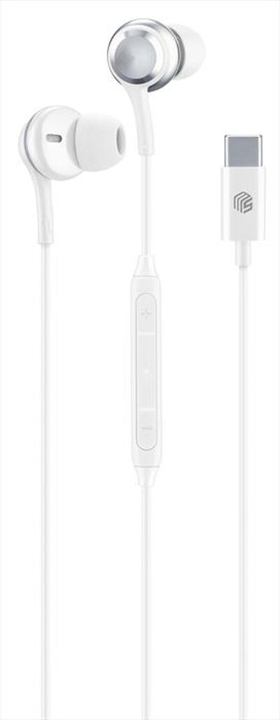 CELLULARLINE - Auricolare cuffia AUCAPSULEMSTYPEC2W-Bianco