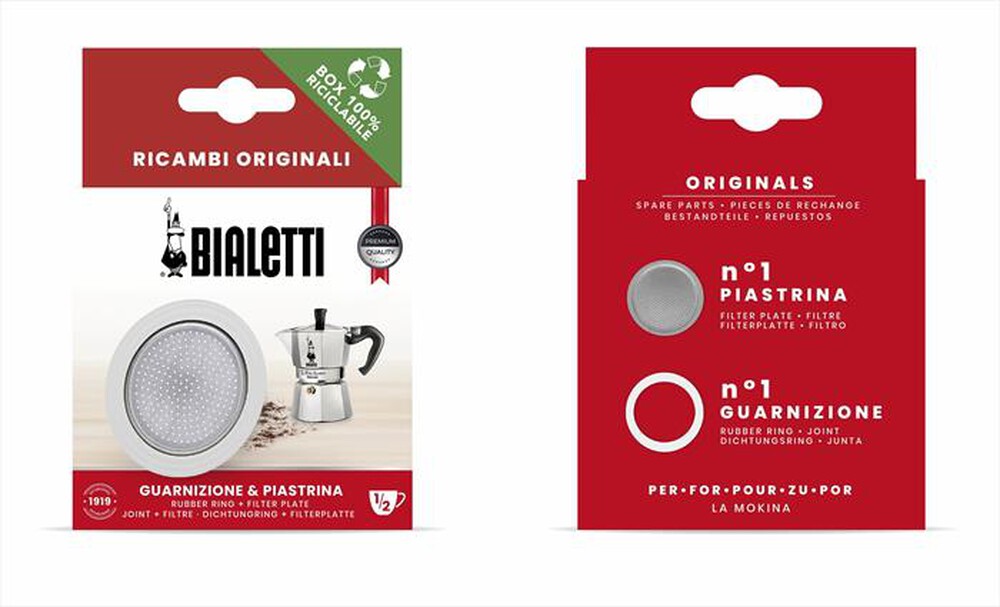 "BIALETTI - 1 GUARN.+1PIASTR. LA MOKINA"