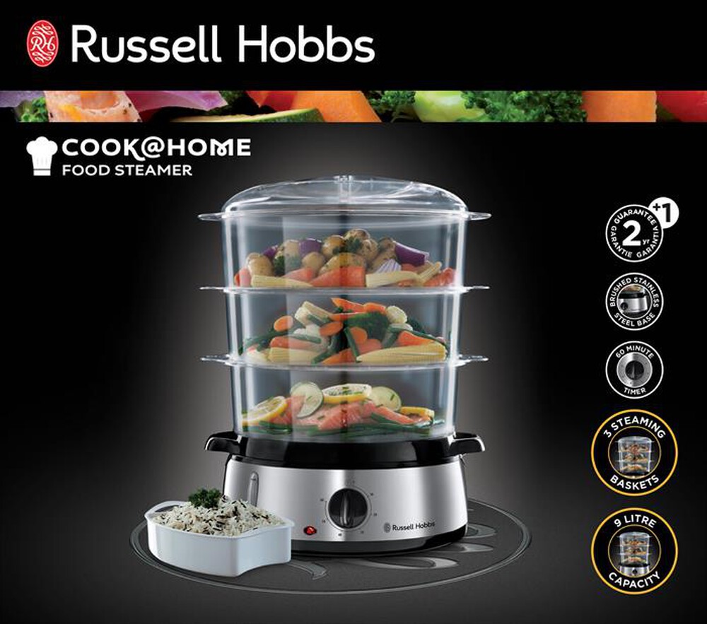 "RUSSELL HOBBS - 19270-56 Cook Home-acciaio nero"