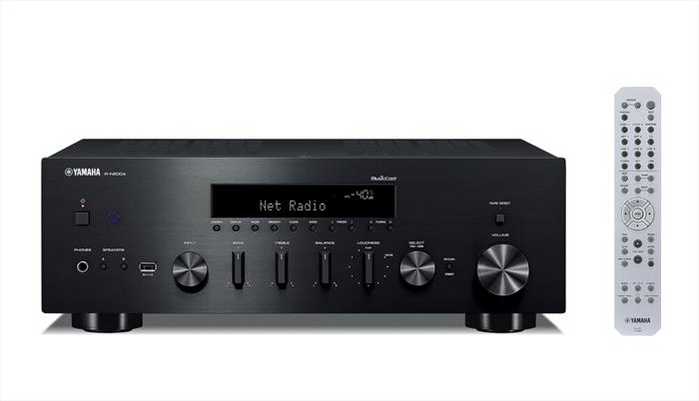 "YAMAHA - Amplificatore integrato R-N600ABL-Black"
