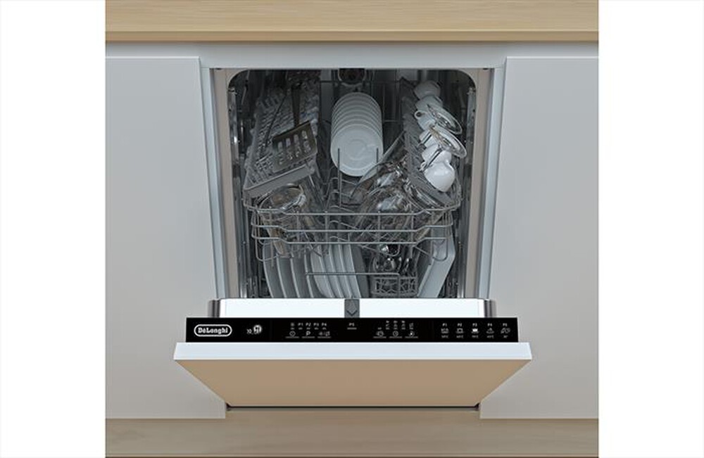 "DE LONGHI - Lavastoviglie L45P52E Classe E 10 coperti-Inox"
