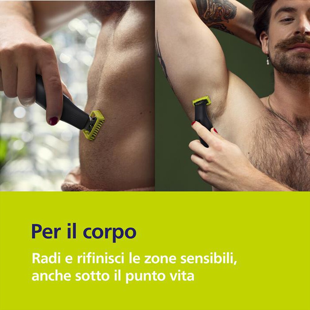 Immagine del prodotto PHILIPS - Regolabarba OneBlade Pro Face + Body QP6652/61-Nero
