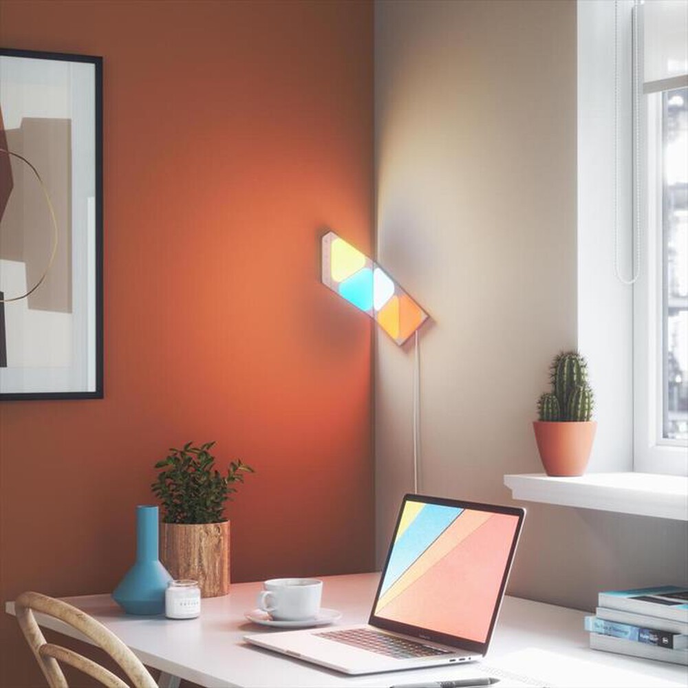 "NANOLEAF - SHAPES SMARTER KIT - 5 MINI TRIANGOLI-WHITE"