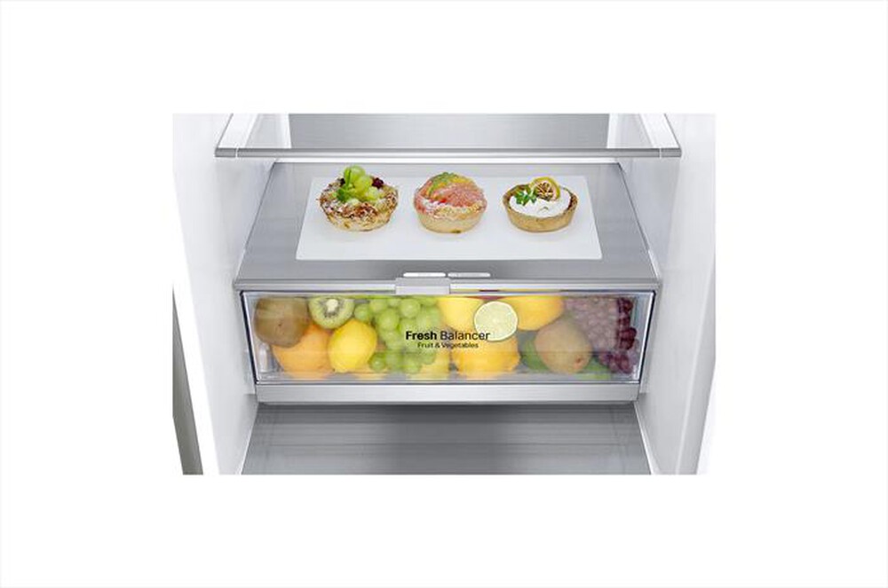 "LG - Frigorifero combinato GBB72NSVGN Classe D 419lt-Acciaio inossidabile"