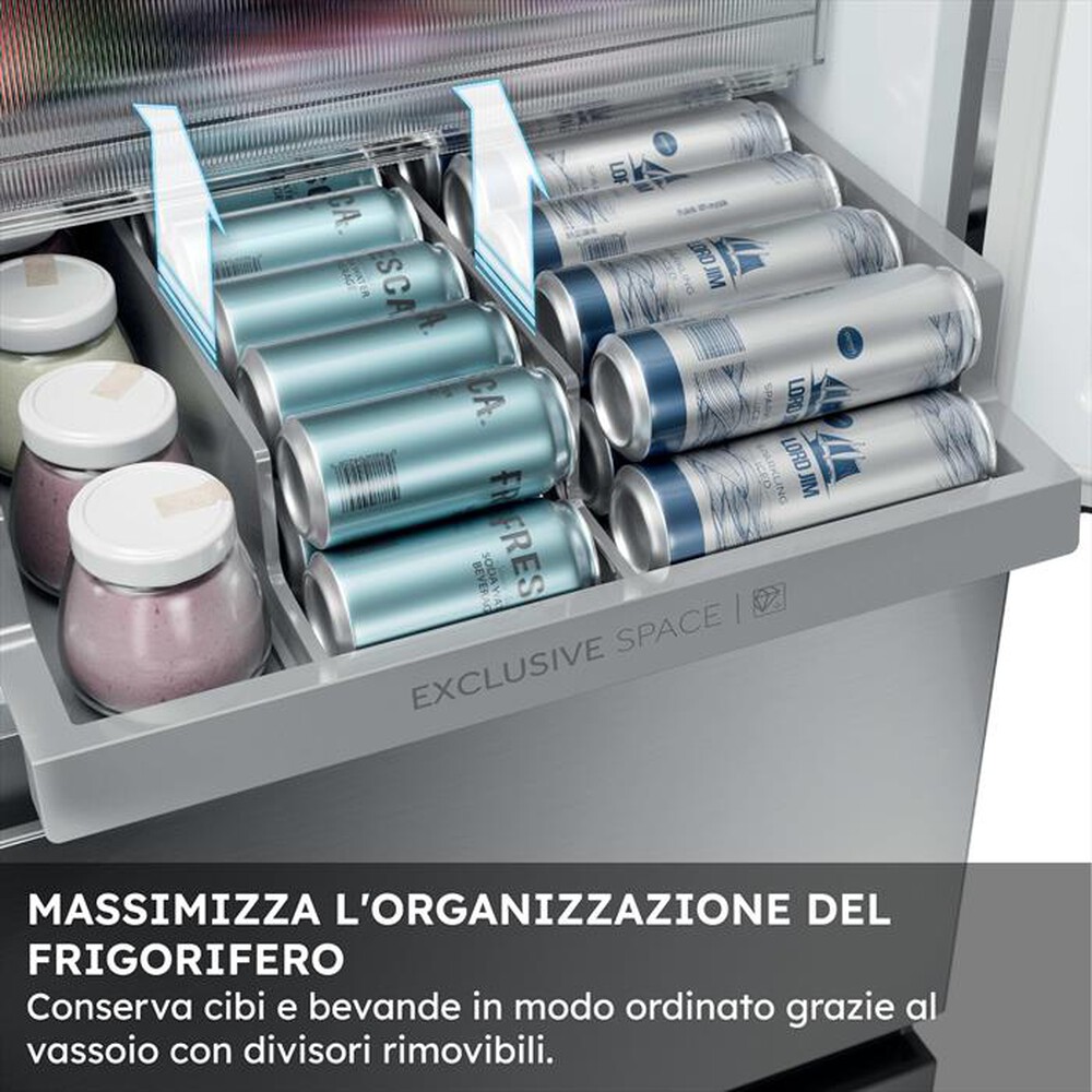 Immagine del prodotto HAIER - Frigorifero combinato HTR3518ENMX Classe E 303 lt-Acciaio inox