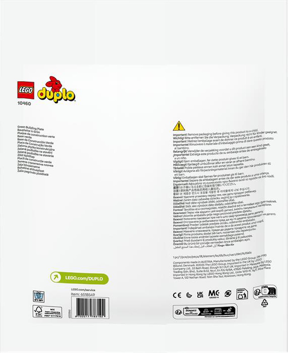 Immagine del prodotto LEGO - DUPLO CLASSIC Base verde 10460