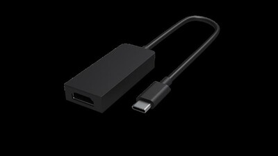 MICROSOFT - USB-C TO HDMI ADAPTER PER SURFACE BOOK2-Nero
